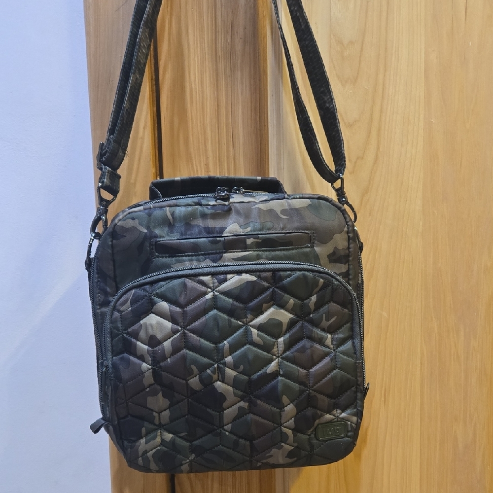 Lug Camouflage Quilted Messenger Bag